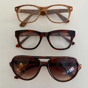 Polette Amsterdam Eyeglass & J Crew Factory Sunglass 3 Piece Set